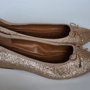 Candie's  Balero gold glitter bow flats size 9½ Photo 3