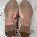 Juicy Couture  leather snake skin print ballet flats shoes Photo 7