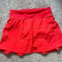 Lululemon  Pace Rival Skirt (Tall) *4-way Stretch Carnation Red Size 2 Tall Photo 4