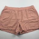 Old Navy  Coastal Plain Linen Blend High Rise Pull On Shorts L Photo 0