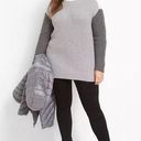 Lane Bryant  Gray Colorblock Turtleneck Long Sleeve Sweater Sz.18/20 NWT Photo 0