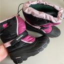 Sorel  Pink and Gray Snow Boot women’s Size 6 insulated warm lined Photo 0