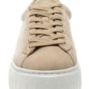 J/SLIDES NYC  Suede Leather Platform Sneakers Sand Lace-Up Size 6.5 New(Sold Out) Photo 5