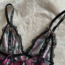 BCBG Lingerie Floral Lacy Night Set Camisole and Shorts Pink / Purple Photo 4