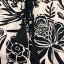 Knox Rose  Size L Black & White Floral Wide Leg Pants Boho Vacation Cruise Summer Photo 14