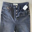 Free People Zuri distressed high waisted Mom Jean in Grey Dusty  Roads  Photo 3