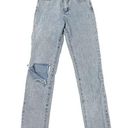 superdown  - Dylan Distressed Denim Jeans in Light Wash Blue Photo 0