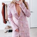 L'Academie Revolve Pink Tweed Blazer Mini Dress  Photo 0