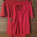 Peach Love California Cute red blouse size small Photo 1