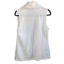 Tommy Hilfiger  White Sherpa Lined Open Front Vest Photo 2