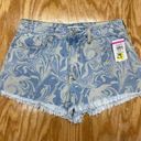 Vigoss  Jeans Shorts Womens 28 Blue Denim Raw Hem High Rise 5-Pockets Hipster B61 Photo 0