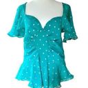 Arden B Y2k . Luxe silk polka dot Y2k 90’s top size Xs Photo 0