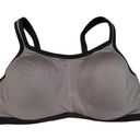 Natori  Yoga Convertible Underwire, Sports Bra, Gray With Black trim. 36C Photo 3