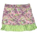 Slazenger Steff Parker Women's Pink Purple Green Ruffled Golf Skort Size XL  Athletic Photo 2