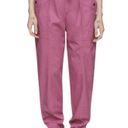 Isabel Marant  ETOILE High Rise Belted Tapered Pink Pants Sz 8 Photo 0