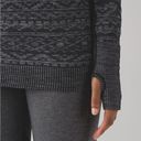 Lululemon  Rest Less Tight Knit Pullover in Heathered Black Women’s Size 6 Photo 8