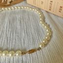 American Vintage Vintage “Imelda” White Pearl Necklace 18.5” Gold Marquis Fishhook Clasp Classic Photo 9