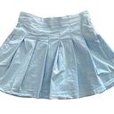 American Eagle  Pleated School Girl Mini Skirt Light Blue 8 Cotton Photo 1