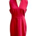 Black Halo  Antoinette Sleeveless Stretch Crepe Sheath Dress Haute Melon Pink 12 Photo 2