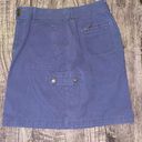 L.L.Bean  Favorite fit cargo mini skirt womens size 6 blue pockets gorpcore casual Photo 10