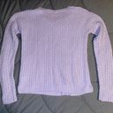 SO Light Purple Knit Sweater Small Photo 3