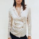 ZARA NWT   CREASED-EFFECT SATIN JACKET Medium Photo 0