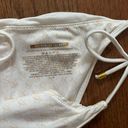 Victoria's Secret Y2k Victoria’s secret sequined white and gold triangle tie bikini top and bottom  Photo 3