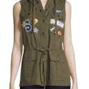 Romeo + Juliet Couture ROMEO and Juliet Patched Hooded Army Vest Photo 0