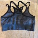 Spanx  Look At Me Now Camo Black an Grey Racerback Sports Bra Photo 3