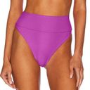 Beach Riot NEW  Highway High Waisted Bikini Bottoms Glowing Purple Size Small Photo 0