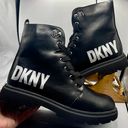 DKNY Crystal Logo Combat Boots Photo 8