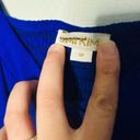 Yumi Kim  Mercer Street Button Down Royal Blue Smocked Back Midi Dress size M Photo 9