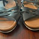 Arizona Jean Company Arizona Jeans Co. Black Women's 9.5 Strappy Ankle Strap Flat Sandals Photo 1