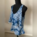 Moon Kiss  Blue/White Floral Romper Size Small Like New Photo 2