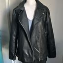 a.n.a New . New Concepts Women’s Vegan Leather Black Moto Jacket Biker Jacket Photo 0