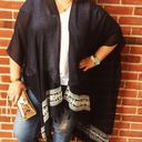 Torrid  Navy & White Tassel Boho Vibe Kimono Photo 2