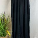 Band of Gypsies  Black Palazzo Wide Hem Leg Embroidered Pants M Photo 1