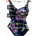 Gottex Size 12 One Piece Swim Vibrant Floral Swimsuit - Stylish & Comfortable Photo 2