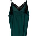Natori Josie  Lingerie Satin Green Lace Trim Chemise Slip Size XL Photo 2