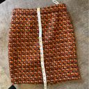 Kate Spade  Autumnal Chunky Tweed Woven Wool Pencil Mini Skirt Size 2 Photo 5