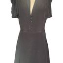 Equipment  Femme Danette 100% Silk Black Short Everyday Dress Size 8 Photo 2