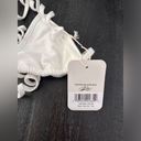 frankie's bikinis  Zeus Cotton Swim Bikini Top in White Sz M Photo 3