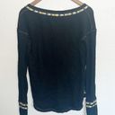 We The Free Free People  Rainbow Knit Thermal Cotton Blend Henley Long Sleeve Photo 4