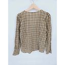 Madewell  Westover Top in Sandover Plaid Peasant Blouse Size 6 Photo 5