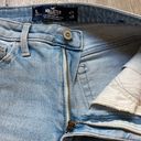 Hollister  Super High Rise Light Wash Distressed Straight Leg Jeans Size 25 Photo 4