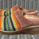 Born Kimmy Women's‎ Size 6 Wool Southwestern Clogs Mules Shoes Brown Multicolor Photo 0