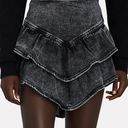 MOTHER Denim NWOT MOTHER Ruffled Denim Mini Skirt Photo 1