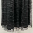 ZARA Glitter Polka Dot Tulle Knee Length Skirt Black Gold Size Small 7736/420 Photo 6