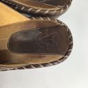Frye  Womens Mule Shoes Brown Wedge Heels Studded Round Toe Slip Ons 10 M Photo 3