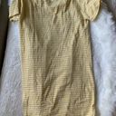 Everlane Yellow White Striped Tee Shirt Dress Photo 2